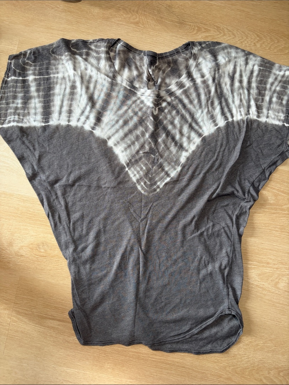 Joe’s Jeans Gray Tie Dye Oversized Dolman Sleeve Tee